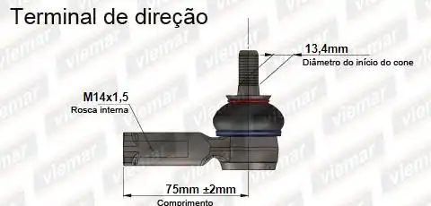 PONTEIRA DIRECAO MITSUBISHI LANCER 08/ OUTLANDER 06/ ASX 10/