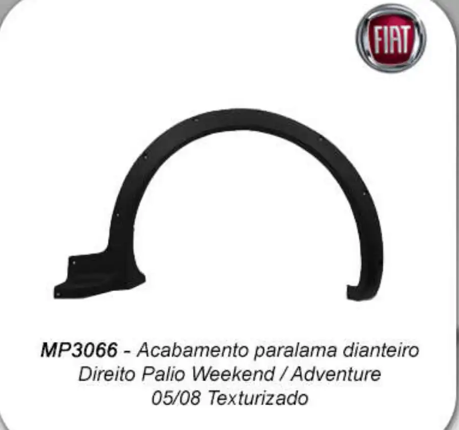 MOLDURA PARALAMA FIAT STRADA ADV/TREKK 05/08 DIANT DIR