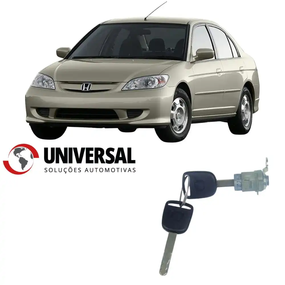 CILINDRO PORTA HONDA CIVIC 2001 A 2005 ESQ C/CHAVE