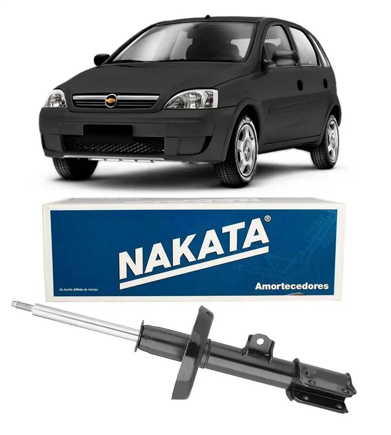 AMORTECEDOR DIANTEIRO CORSA 2002 A 2012 ESQUERDO