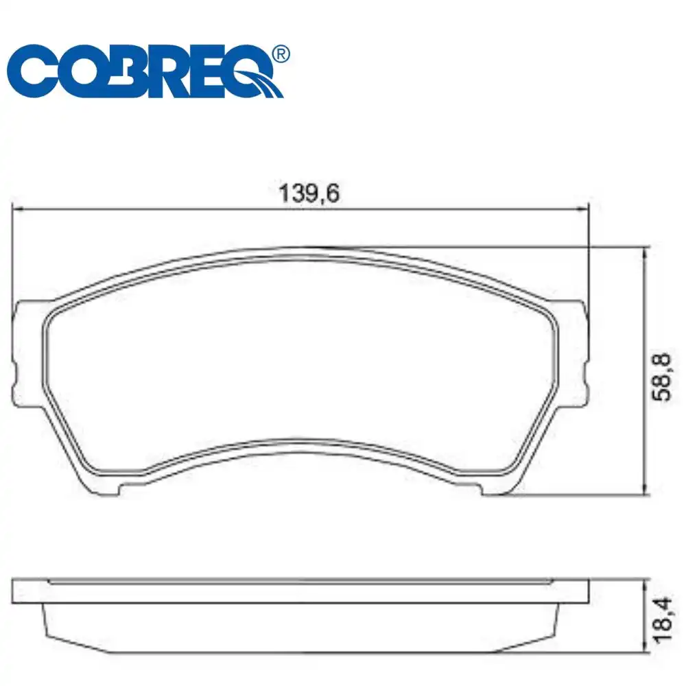 PASTILHA FREIO DIANTEIRA FUSION 2006 A 2012