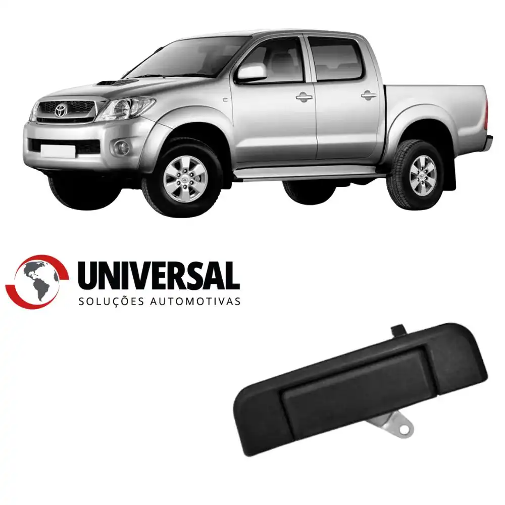 MACANETA TAMPA TRAS TOYOTA HILUX 05/ PRETO S/CHAVE