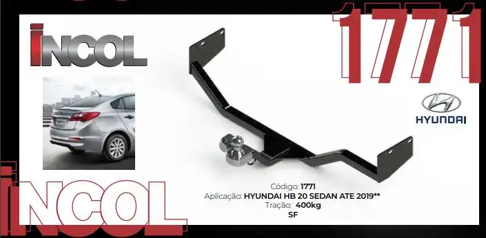 ENGATE CARRETINHA HYUNDAI HB20 SEDAN /19