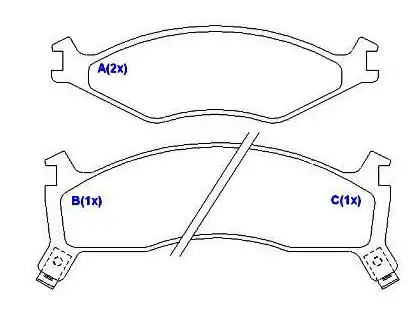 PASTILHA FREIO DIANTEIRA KIA SPORTAGE 2.0 2.2 1994 A 1997