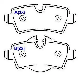 PASTILHA FREIO TRASEIRA MINI COOPER 2009/ SISTEMA TRW