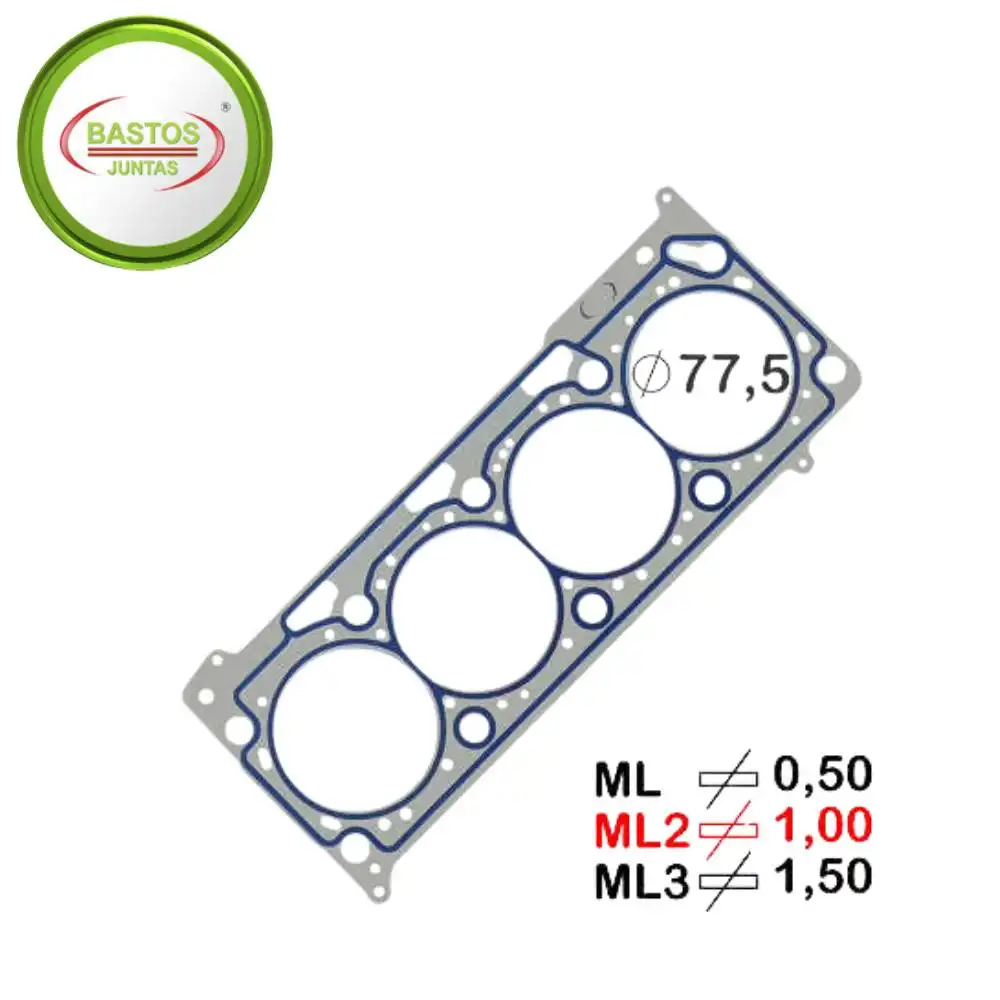 JUNTA CABECOTE GOL G5 1.6 8V EA111 2008 A 2014 METAL SOB MED