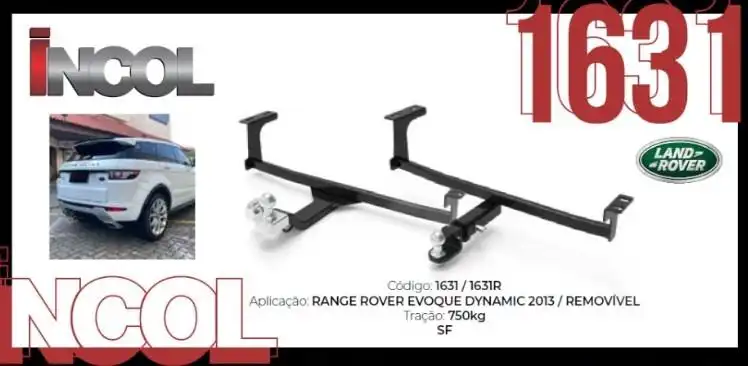 ENGATE CARRETINHA LAND ROVER EVOQUE 2012/ REMOVIVEL