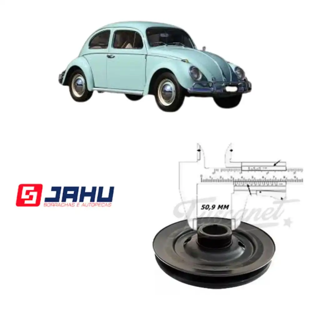 POLIA VIRABREQUIM FUSCA 2 MEDIDA