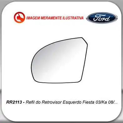 VIDRO ESPELHO FIESTA 2003 EM DIANTE