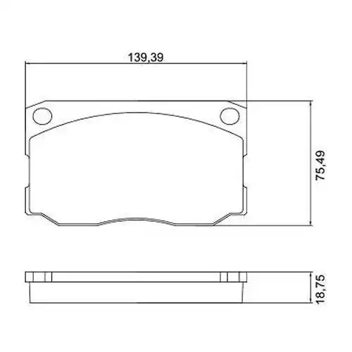 PASTILHA FREIO DIANTEIRA F-4000 1985 A 1998 VARGA