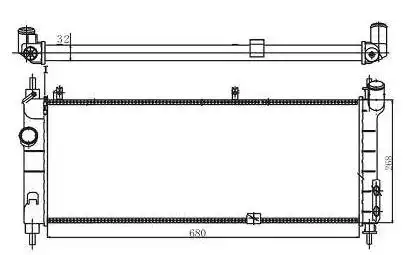 RADIADOR CORSA 1994 A 2002 C/AR CONDICIONADO BRASADO