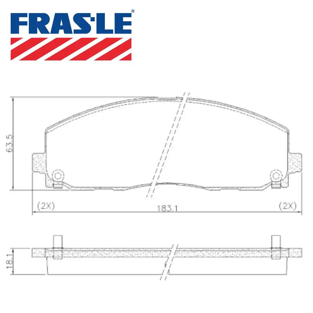 PASTILHA FREIO DIANTEIRA DODGE JOURNEY 2012/ SISTEMA AKEBONO