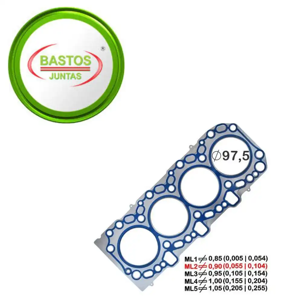 JUNTA CABECOTE HILUX 3.0 16V 2005 A 2015 METAL 2 PIC