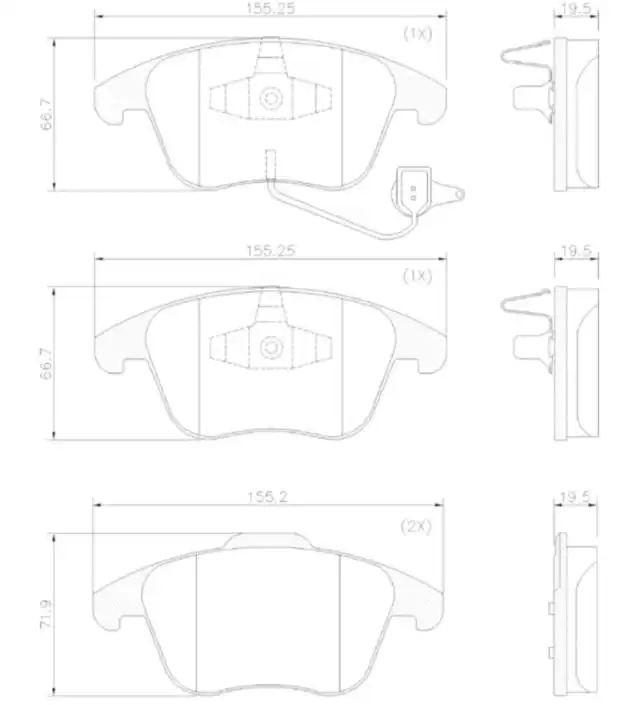 PASTILHA FREIO DIANTEIRA AUDI A4 2.0 16V 2008 A 2015 CERAMIC