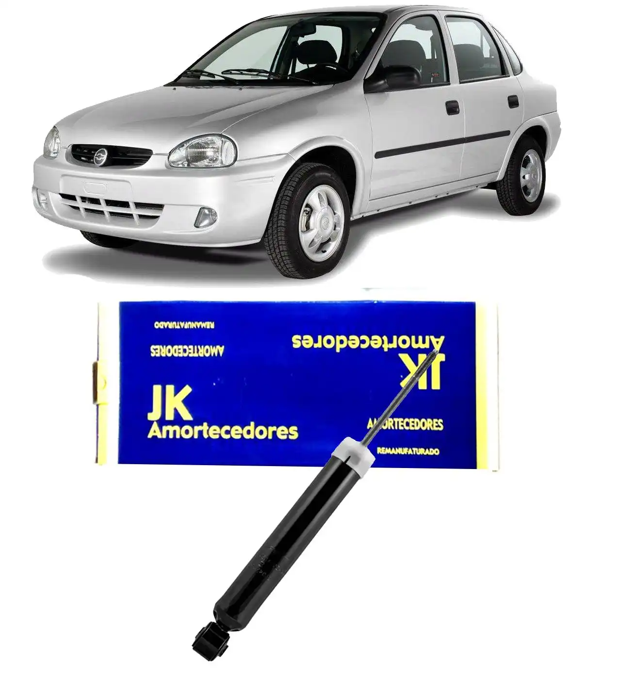 AMORTECEDOR TRASEIRO CORSA 1994 A 2012 REMANUFATURADO JG