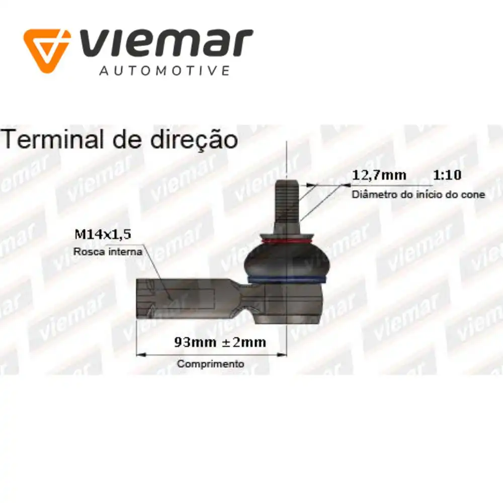 PONTEIRA DIRECAO GOLF 87/98 POLO CLASSIC 00/02 VAN 00/02 DIR