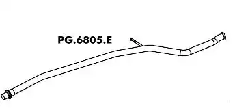 SILENC INTERM PEUGEOT 206 1.4 8V 2004/ FLEX (TUBO)