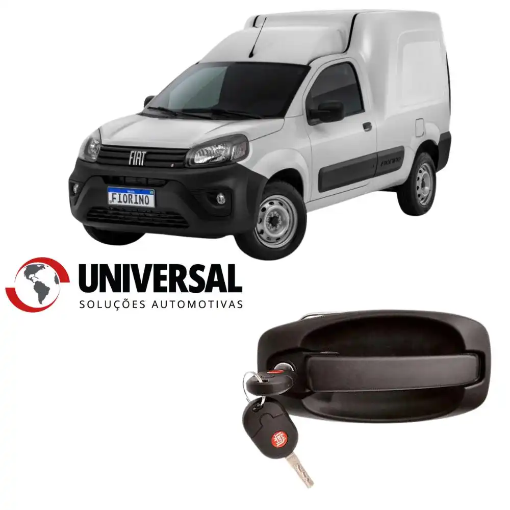 MACANETA TAMPA TRAS FIAT FIORINO 2013/ (BAU) COM CHAVE