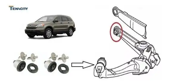 BUCHA BRACO SUSP. TRAS. HONDA CR-V 07/12  (VAI NO FACAO )