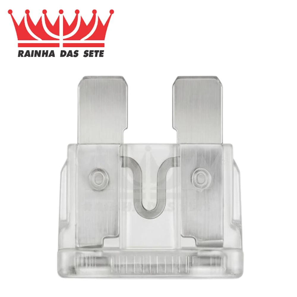 FUSIVEIS DE ENCAIXE 25 AMP TRANSPARENTE COM 10