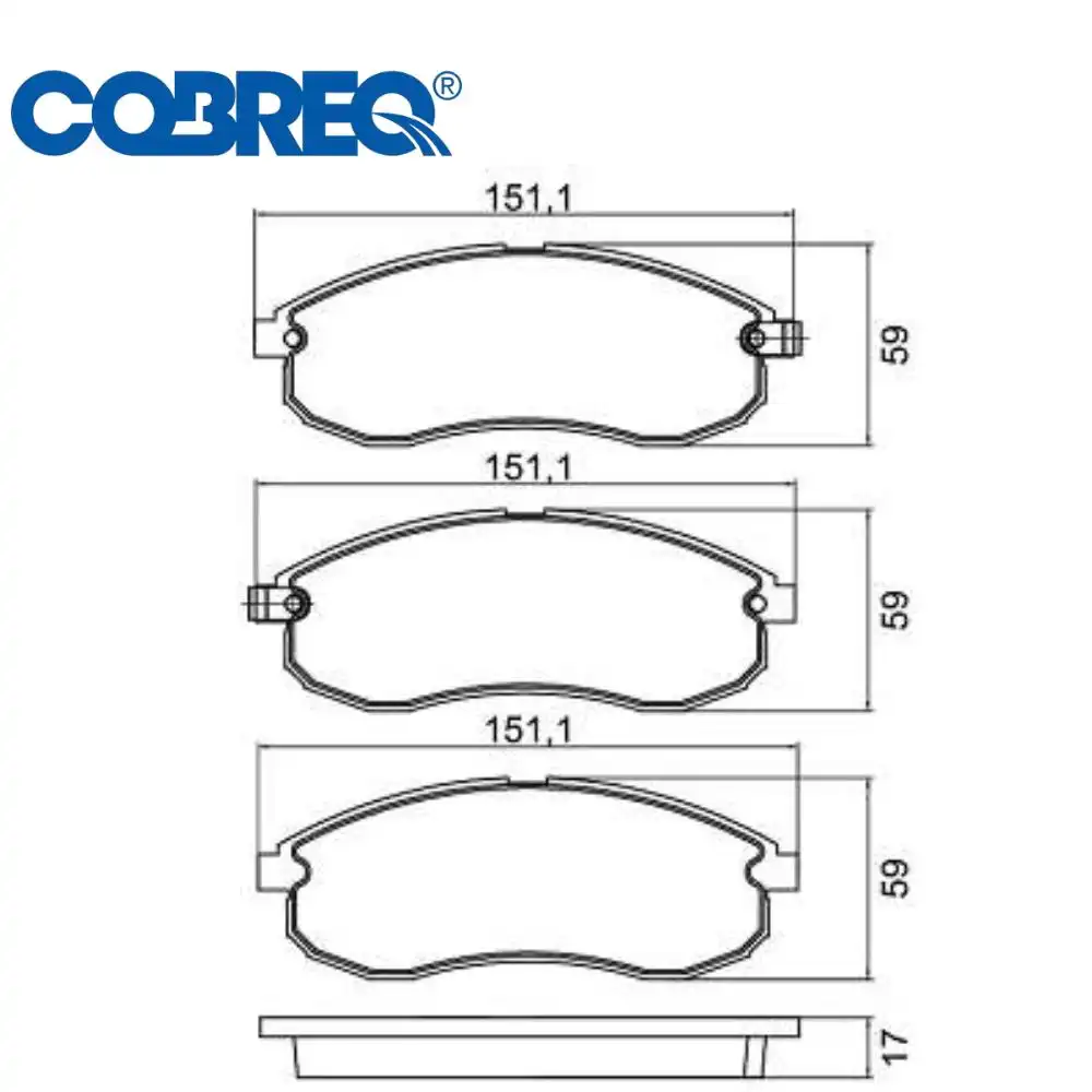 PASTILHA FREIO DIANTEIRA MITSUBISHI PAJERO SPORT 2004/