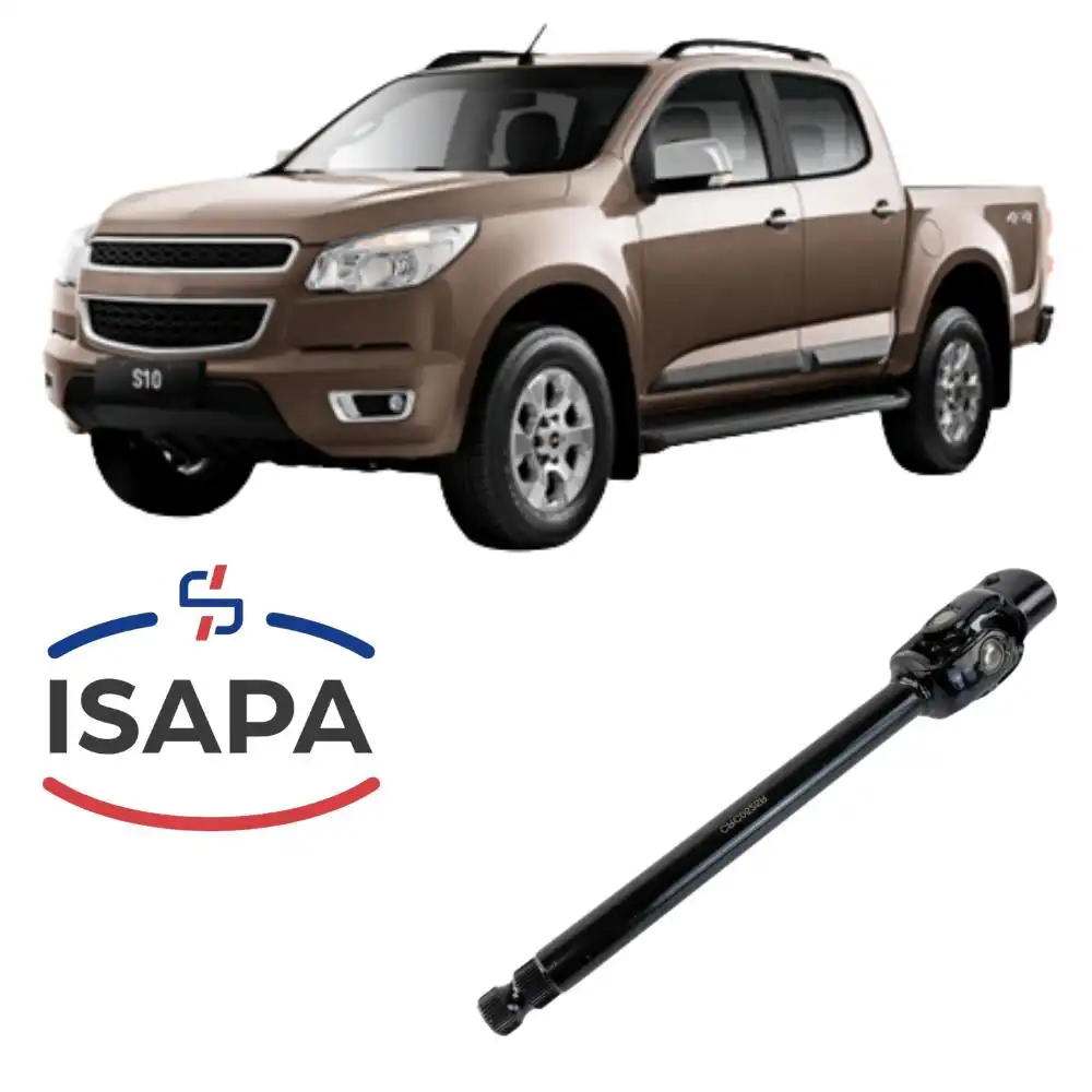 EIXO INFERIOR COLUNA DIRECAO S-10 2012 A 2019 COM CRUZETA