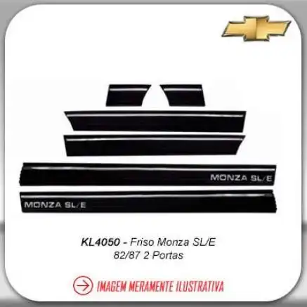 FRISO LATERAL MONZA 84/87 SLE 4 PORTAS AUTOCO