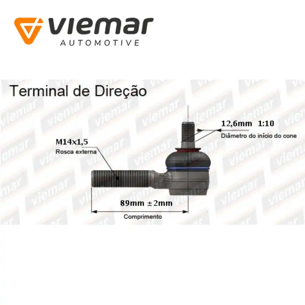 PONTEIRA DIRECAO FUSCA 1300L,1500 ESQ