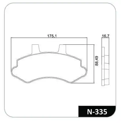 PASTILHA FREIO DIANTEIRA SILVERADO 1999/ TURBO HD