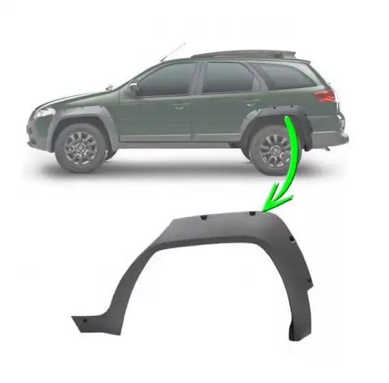 MOLDURA PARALAMA FIAT PALIO WEEKEND ADVENTURE 09/ TRAS ESQ