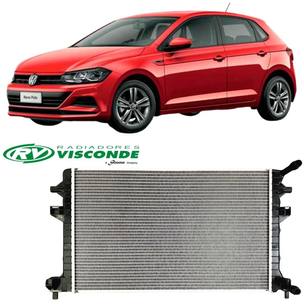 RADIADOR JETTA 1.4 TSI 2018 ACIMA BRASADO AUXILIAR