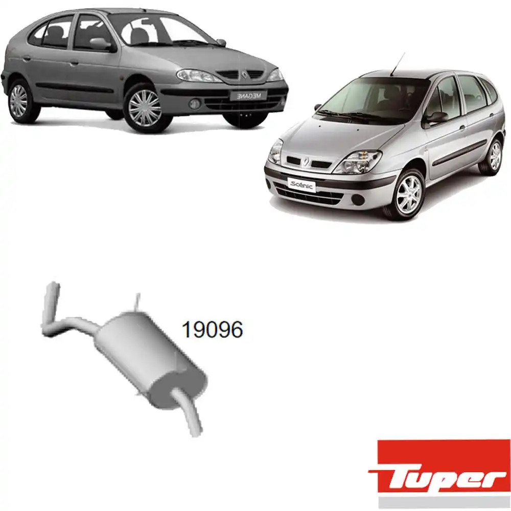 SILENCIOSO TRASEIRO RENAULT SCENIC 1.6 2.0 2001 A 2011