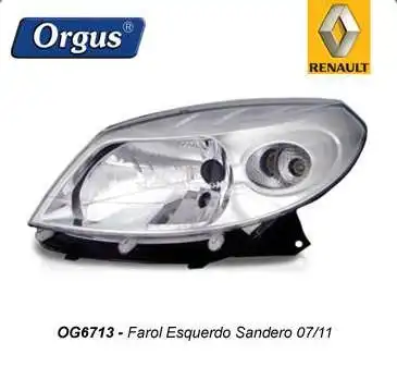 FAROL RENAULT SANDERO 2007 A 2010 ESQ