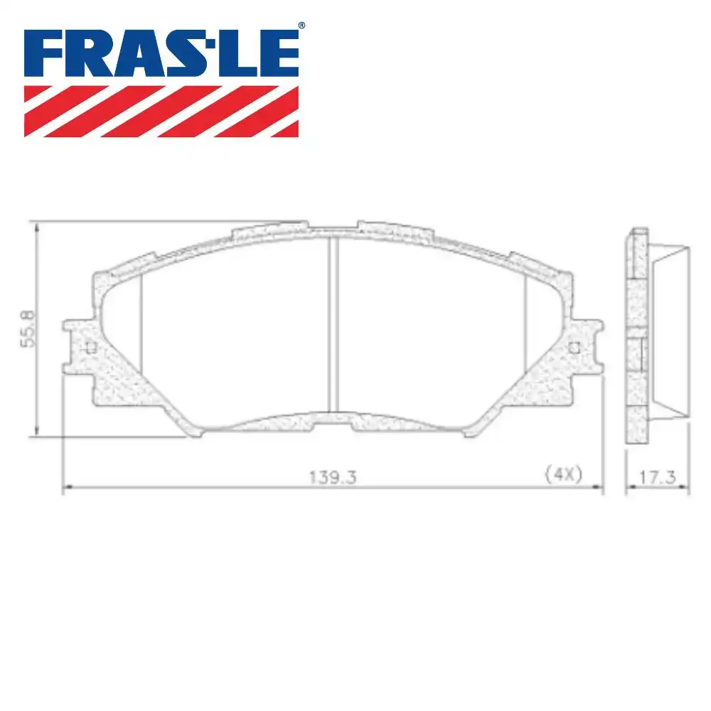 PASTILHA FREIO DIANTEIRA RAV4 2.4 2005 A 2013