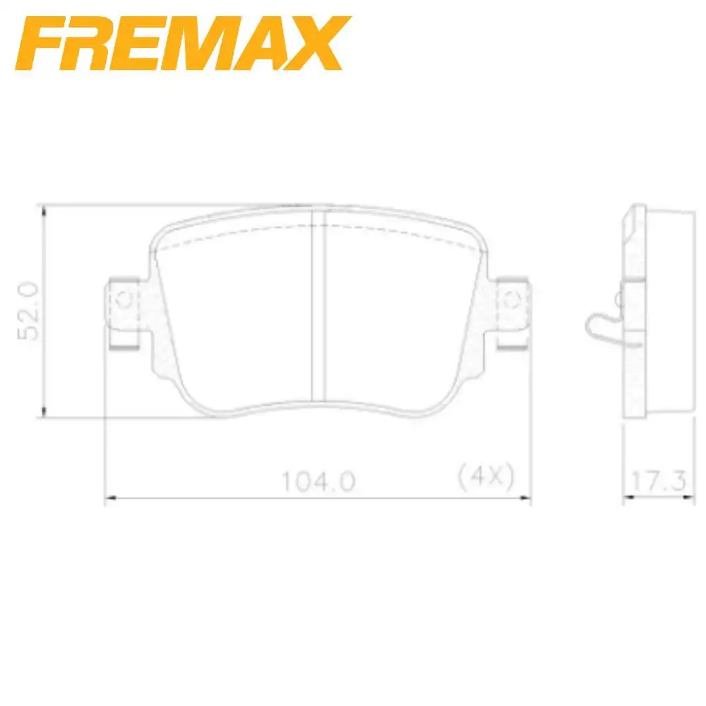 PASTILHA FREIO TRASEIRA GOLF GTI 2.0 2014 A 2018