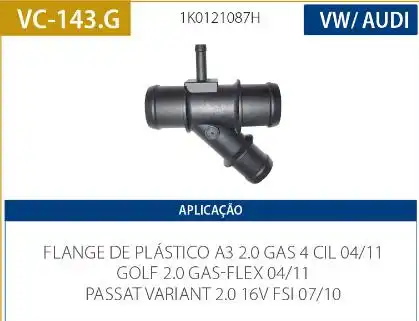 TUBO CONEXAO DAGUA GOLF 2.0 2004 A 2011