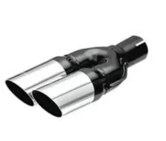 TUBO TERMINAL CROMADO DUPLA 1.7/8'' X2.1/''X270