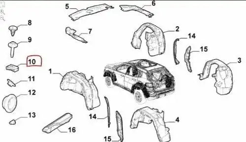 PRESILHA PARACHOQUE PROTETOR PARALAMA JEEP