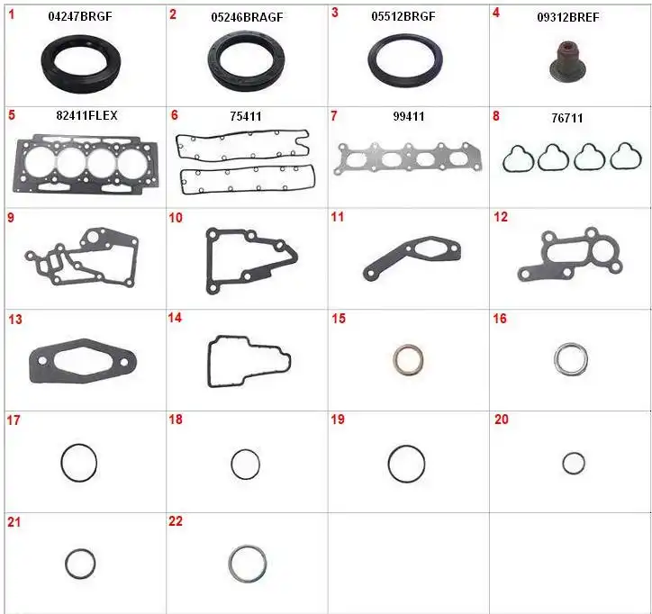 JUNTA MOTOR PEUGEOT 307 FELINE 2.0 16V 2008/ SUPER