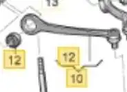 BRACO SUSPENSAO DIANTEIRA SUPERIOR AUDI A4 2011/