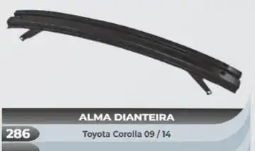 LAMINA PARACHOQUE DIANT TOYOTA COROLLA 2009 A 2014