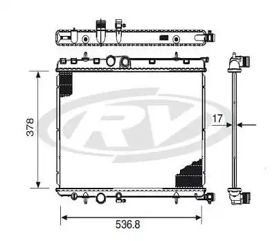 RADIADOR CITROEN PICASSO 2.0 16V 2001 A 2002 C/AR