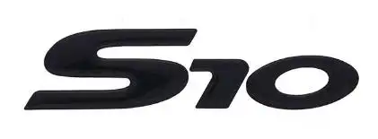 EMBLEMA ADESIVO "S-10" 04/ GRAFITE