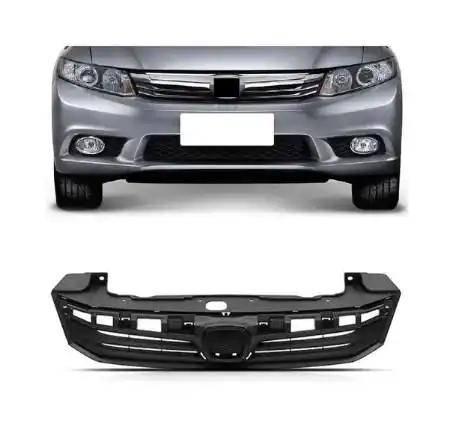 GRADE RADIADOR HONDA NEW CIVIC 2012 A 2016 SEM FRISO CROMADO