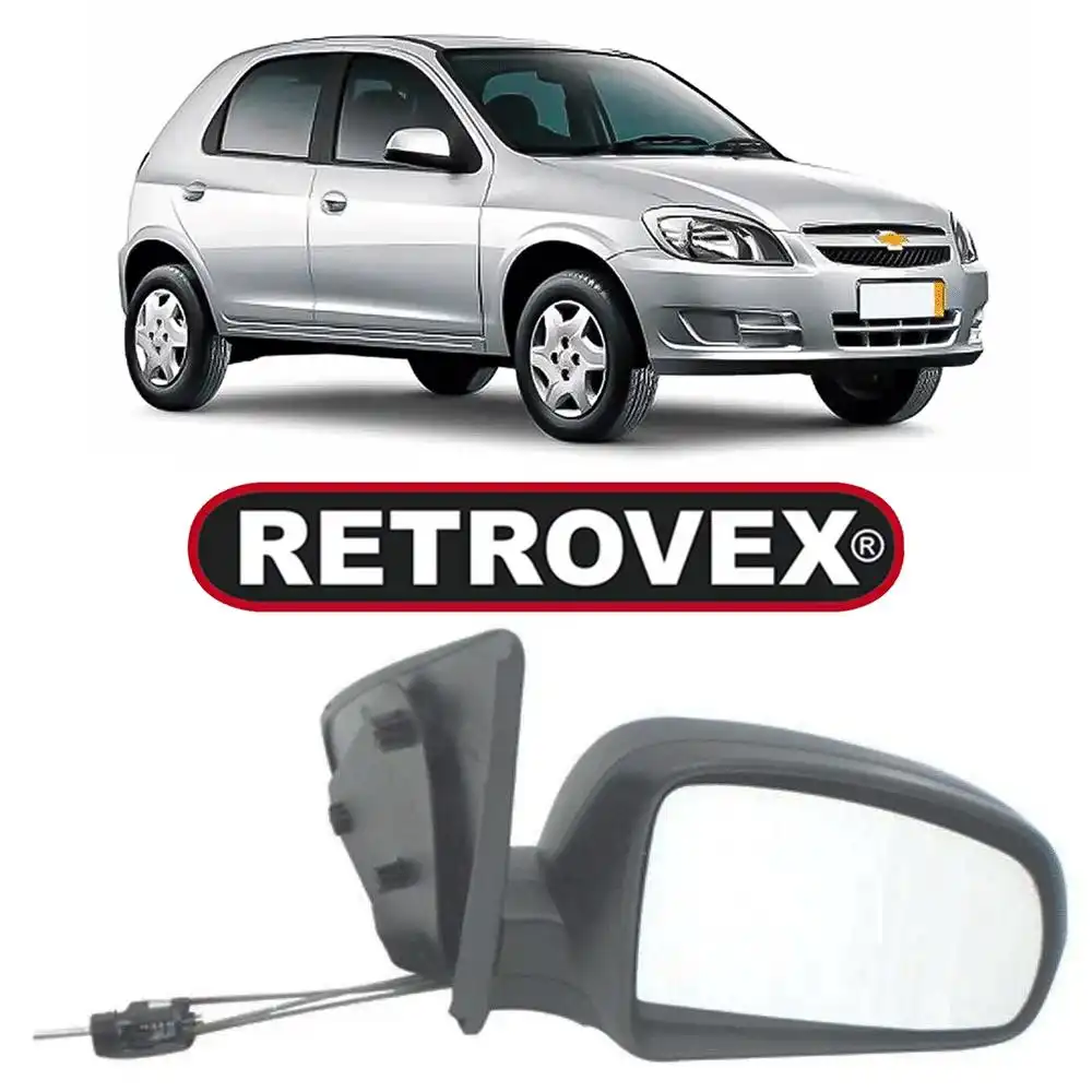 ESPELHO EXT CELTA 07/16 PRISMA 07/12 DIR C/ CONTROLE