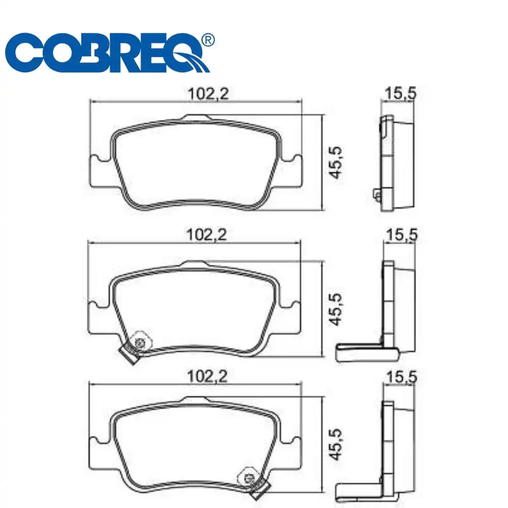 PASTILHA FREIO TRASEIRA TOYOTA COROLLA 2009 A 2019