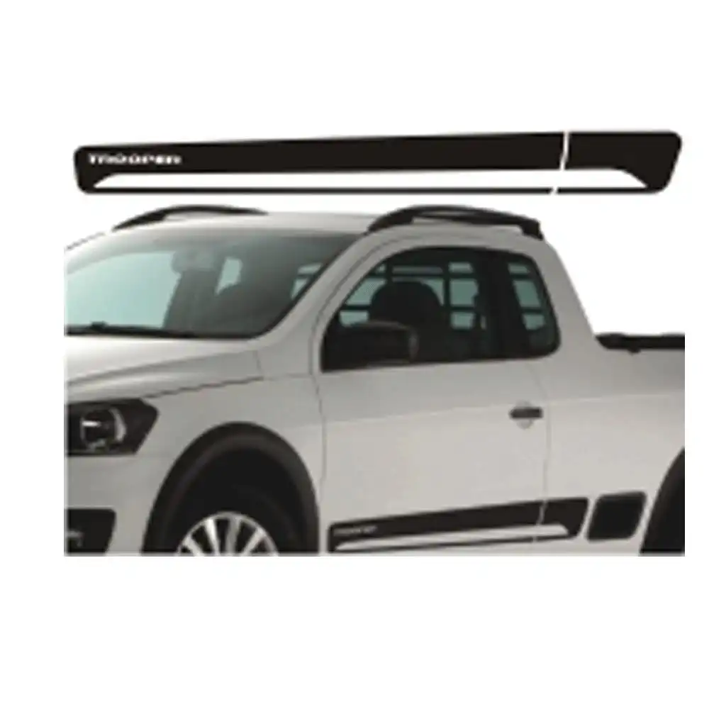 FAIXA LATERAL SAVEIRO GV TROOPER 14/ PRETA