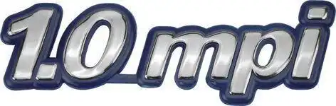 EMBLEMA 1.0 MPI  (CROMADO FUNDO AZUL)