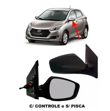 ESPELHO EXT HYUNDAI HB20 ESQ C/CONTROLE