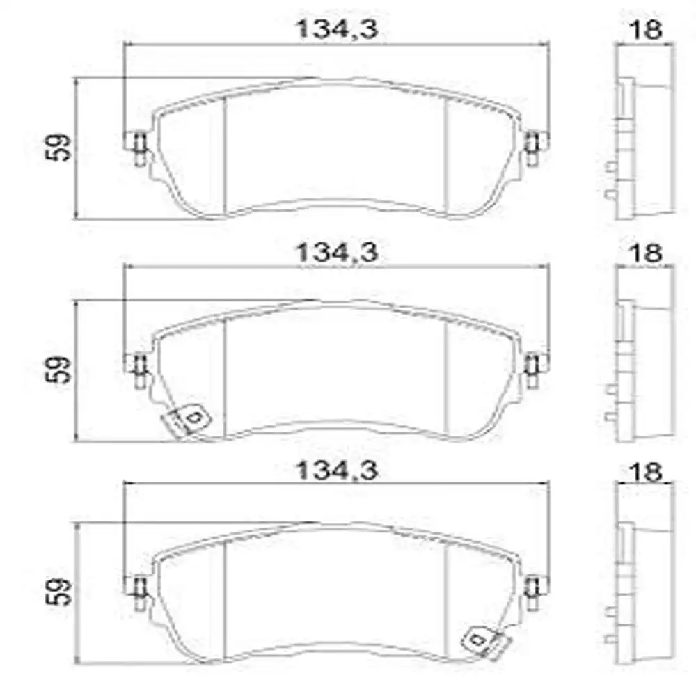 PASTILHA FREIO DIANTEIRA TOYOTA COROLLA 2.0 2019/ CERAMICA